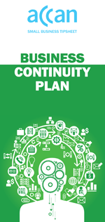 Cover image of the business continuity plan tipsheet