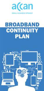 Cover of Broadband Continuity Plan tipsheet